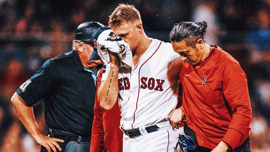 Red Sox's Tanner Houck 'got lucky' after being hit in face by liner vs. Yankees