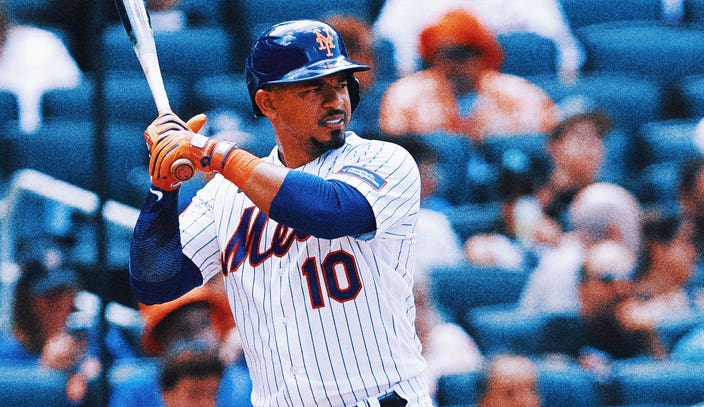 New York Mets Infielder Eduardo Escobar (10) during an MLB game between New  York Mets and San Francisco Giants at the Oracle Park in San Francisco, Ca  Stock Photo - Alamy