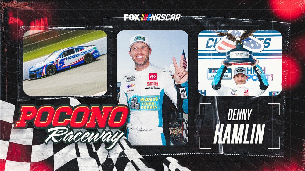 NASCAR takeaways: Denny Hamlin’s bump leaves Kyle Larson fuming at Pocono