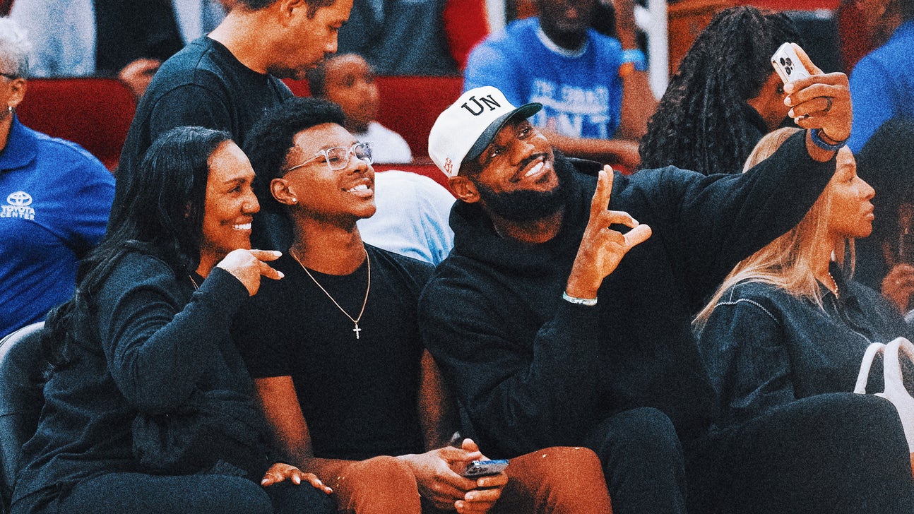 LeBron James coaches son Bryce's AAU team to comeback victory