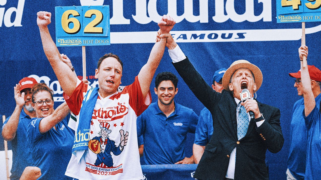 Joey Chestnut wins Nathan’s Fourth of July hot dog contest