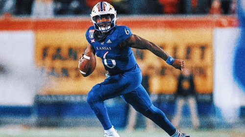 KANSAS JAYHAWKS Trending Image: Jalon Daniels rocks necklace with his highlight plays at Big 12 media day