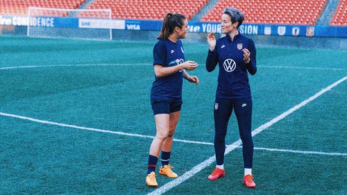 NWSL Trending Image: Kelley O'Hara fights back tears talking about Megan Rapinoe's final run