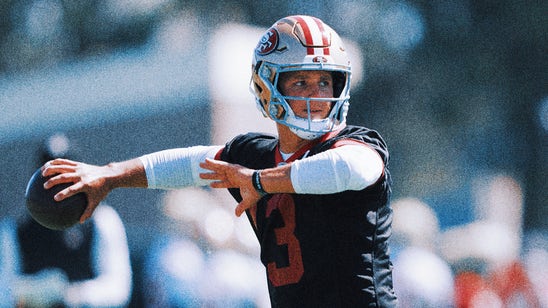 Niners QB Brock Purdy shows off arm strength in return from elbow surgery