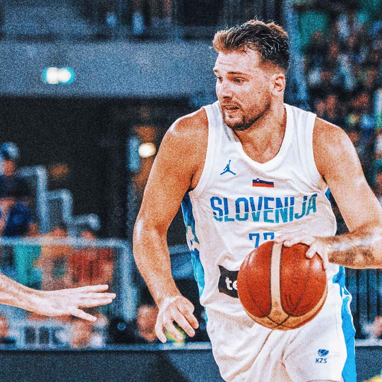 Luka Doncic Slovenia Euro Basketball Jersey white -  Israel