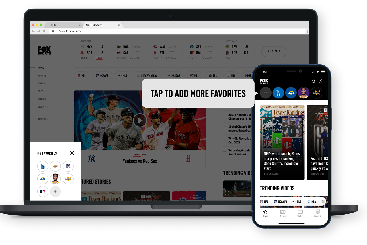 Your FOX Sports Daily to the personalized newsletter FOX Sports