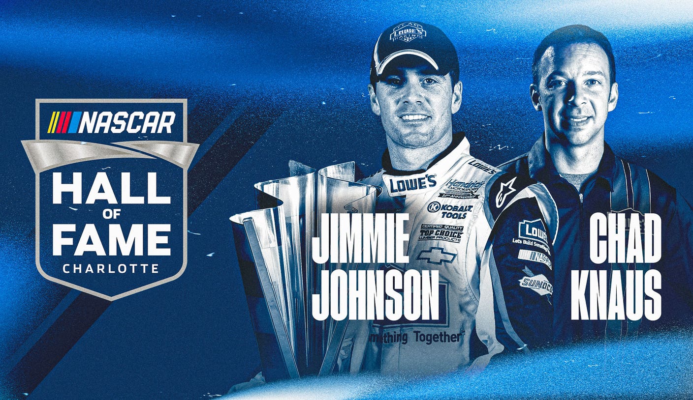 NASCAR Hall of Fame: Jimmie Johnson, Chad Knaus headline 2024 inductees NASCAR Hall of Fame: Jimmie Johnson, Chad Knaus headline 2024 inductees