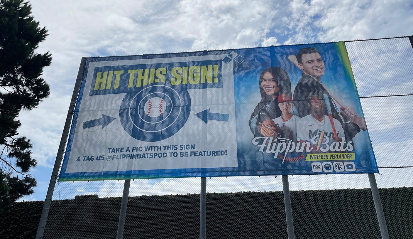 Flippin’ Bats has a new billboard — and a way for you to be part of the show!