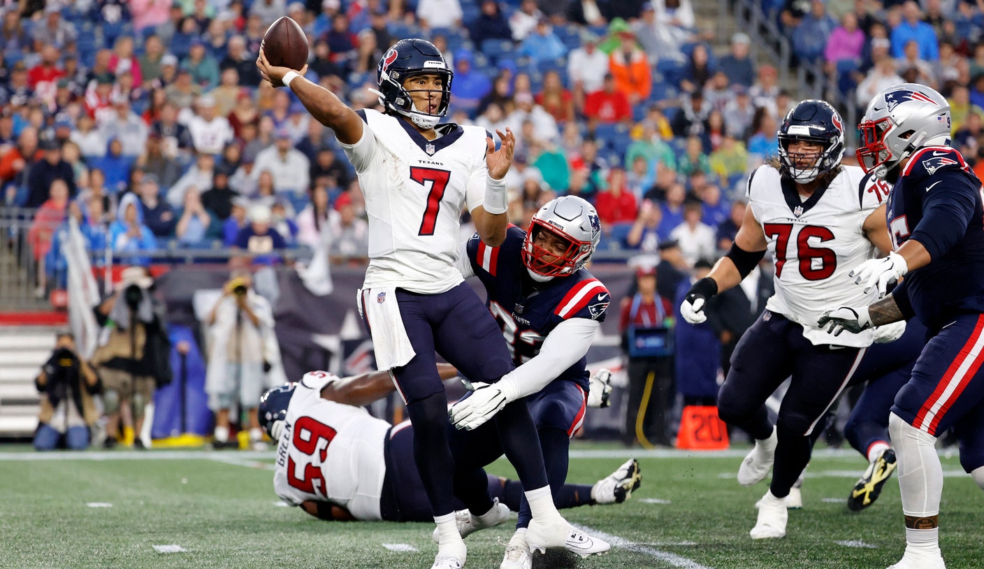 CJ Stroud's First Career NFL Completion For Houston Texans Goes To   Himself