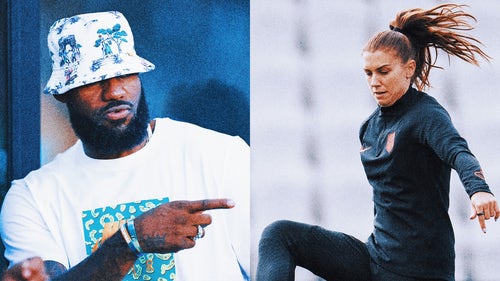 LEBRON JAMES Trending Image: LeBron James spotted wearing USWNT shirt ahead of pivotal World Cup match