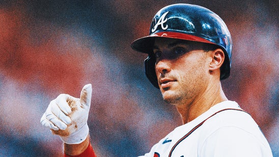Matt Olson is filling one Braves legend's shoes and pushing another for MVP — his way