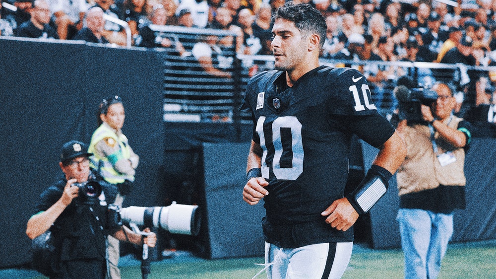 Raiders QB Jimmy Garoppolo enters concussion protocol after loss to Steelers