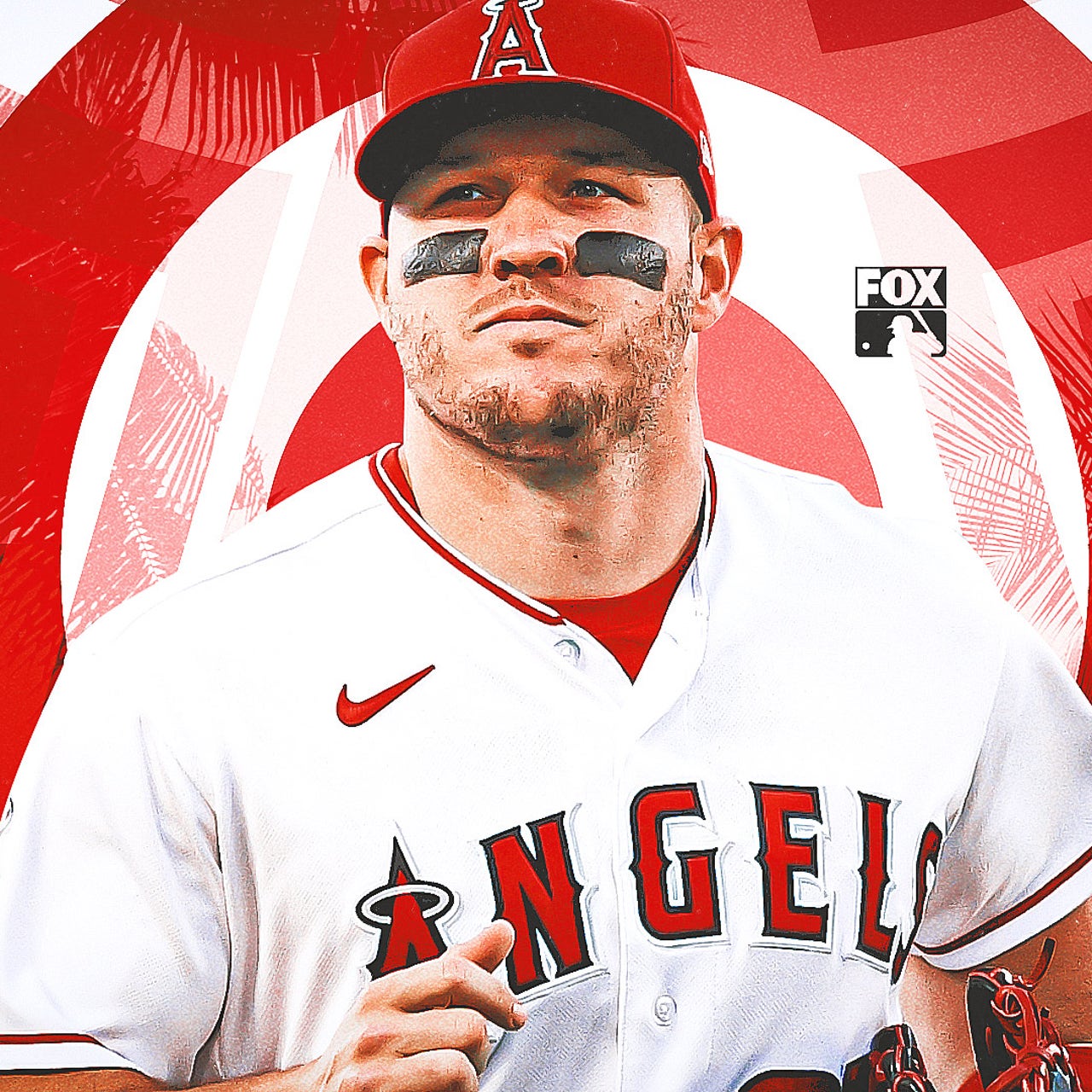 Mike Trout signed Angels color blast 8x10 photo