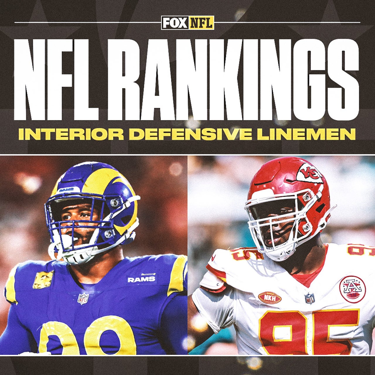 10 Best NFL DT rankings Aaron Donald Chris Jones atop interior