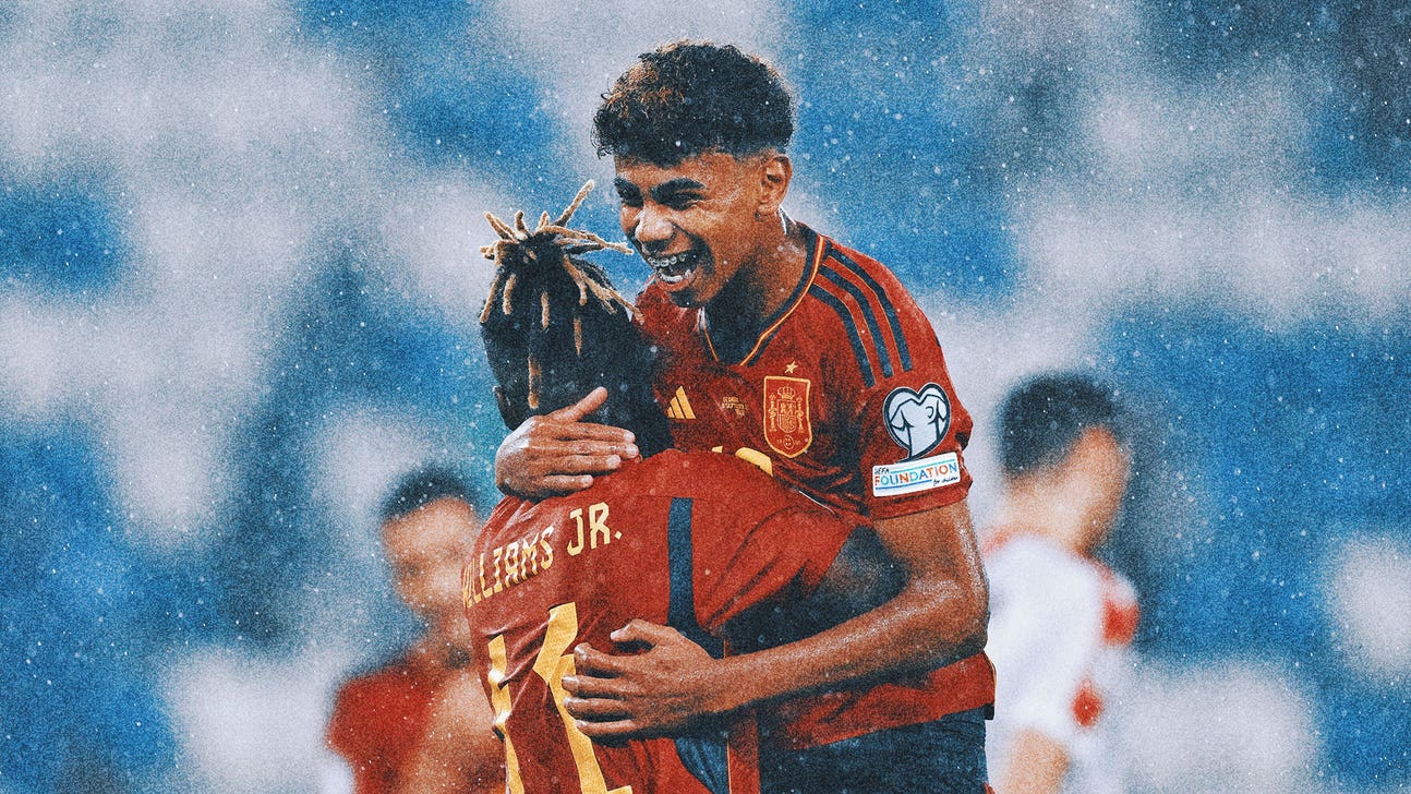 Lamine Yamal becomes youngest player to score for Spain in 7-1 rout of Georgia