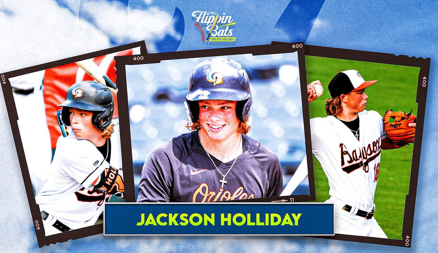 Jackson Holliday Baltimore Orioles Signed Official MLB Baseball Fanatics