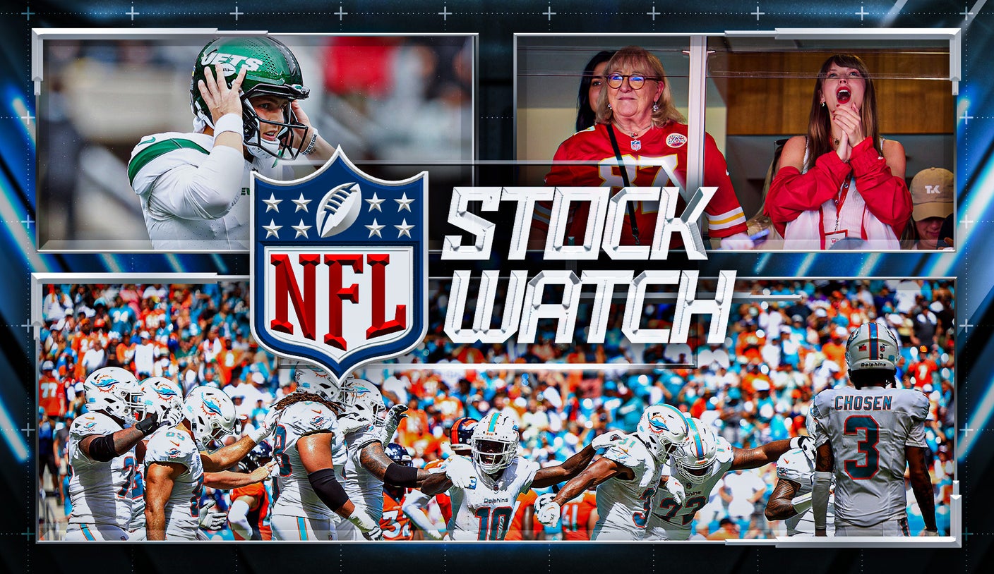 NFL Stock Watch Dolphins blazing O, Travis Kelces Love Story, Zach Wilsons struggles FOX Sports