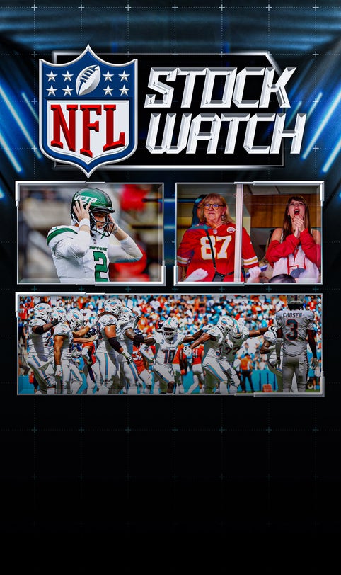 NFL Stock Watch: Dolphins' blazing O, Travis Kelce's Love Story, Zach Wilson's struggles