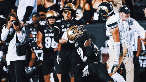 COLLEGE FOOTBALL Trending Image: Colorado's Travis Hunter, CSU's Henry Blackburn embrace following controversy