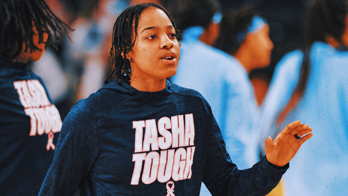 WOMEN'S COLLEGE BASKETBALL Trending Image: Georgetown women's hoops coach Tasha Butts steps away to focus on breast cancer battle