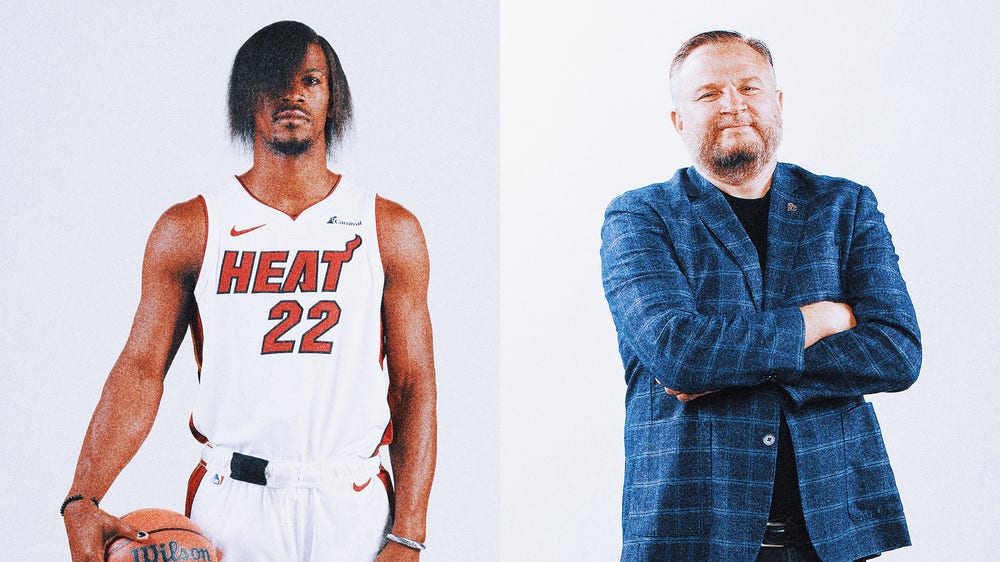 Emo' Jimmy Butler sports new hairstyle at Heat media day