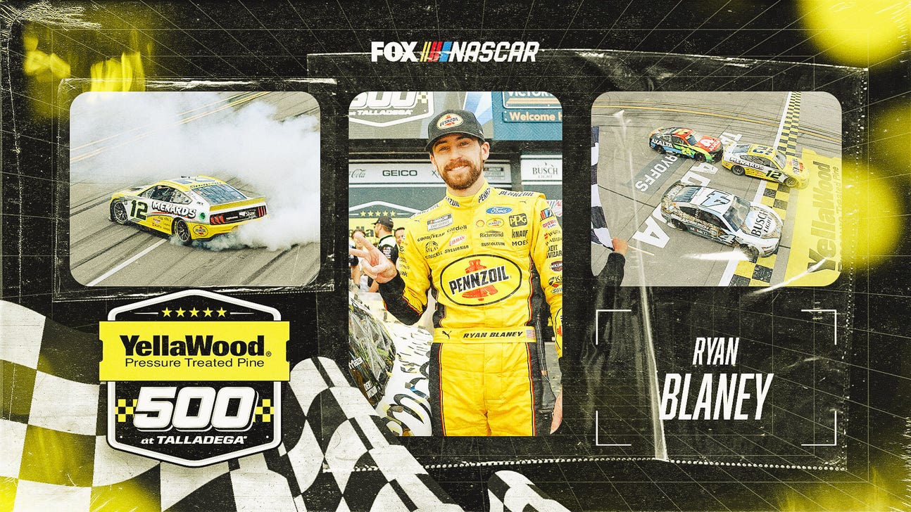 NASCAR takeaways: Ryan Blaney into Round of 8 with narrow Talladega win
