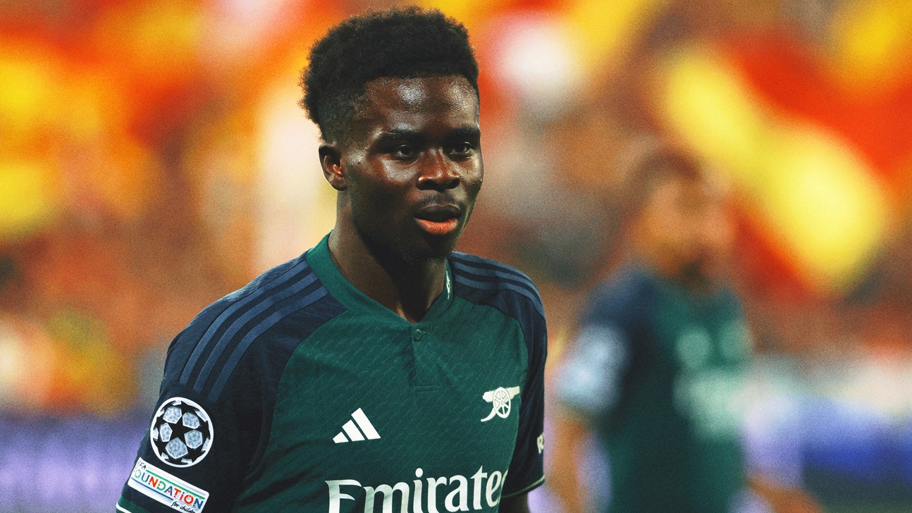 Bukayo Saka to miss England international camp with hamstring injury, Arsenal coach says