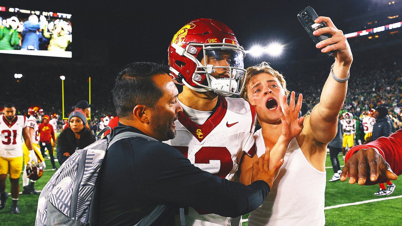 Caleb Williams shakes off 'first bad game,' claps back at Notre Dame heckler before USC-Utah