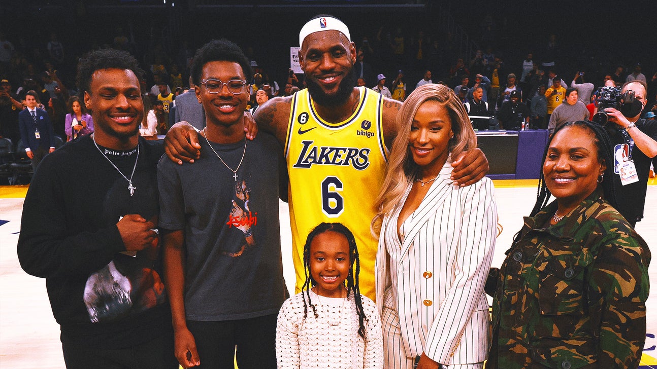 LeBron James goes full sports dad mode at daughter's volleyball game