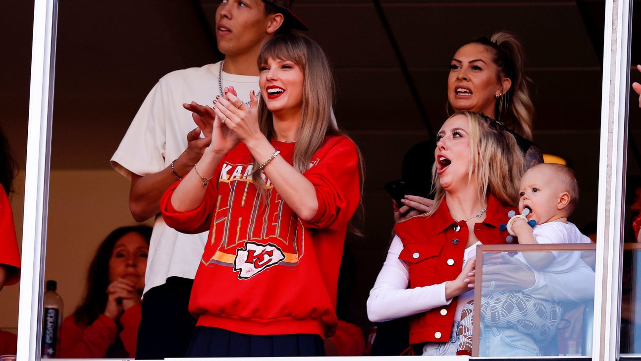 Taylor Swift spotted at Chiefs-Chargers game at Arrowhead Stadium
