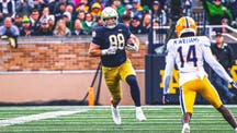 NEXT Trending Image: Notre Dame loses TE Mitchell Evans, its top receiver, to ACL tear
