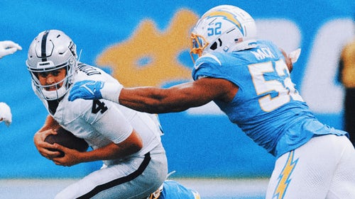 LAS VEGAS RAIDERS Trending Image: Khalil Mack’s sackfest in Chargers' win spurred by late hit on Justin Herbert