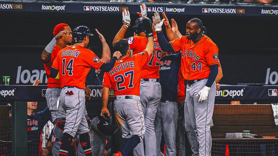Home-cooked: Astros toast Rangers at Globe Life Field to tie ALCS
