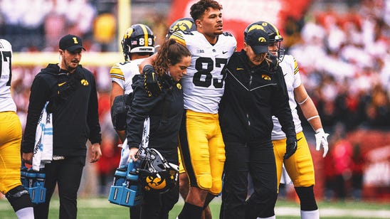 Iowa loses leading receiver Erick All for remainder of season due to knee injury