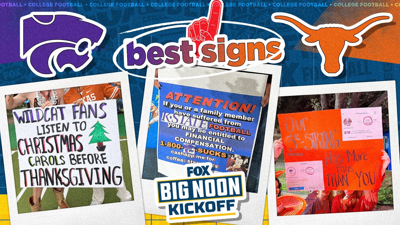 Big Noon Kickoff: Best signs from Texas vs. Kansas State