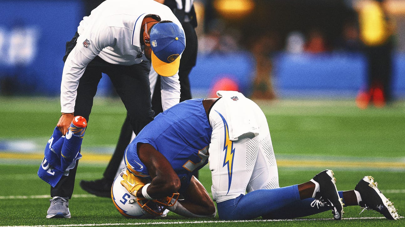 Chargers place WR Joshua Palmer on injured reserve with knee injury