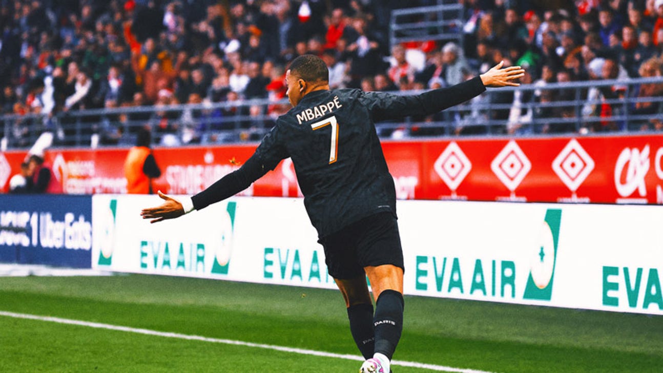 Mbappe's hat trick sends PSG to top of French league