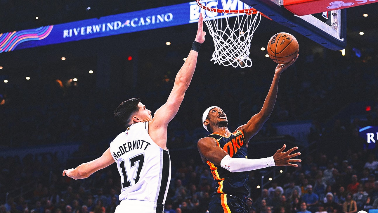 Shai Gilgeous-Alexander's career-high 7 steals help Thunder dominate Spurs 123-87