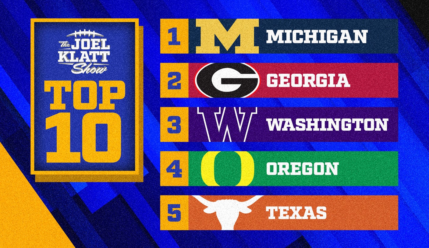 2023 college football rankings: Joel Klatt's top 10 teams after Week 13