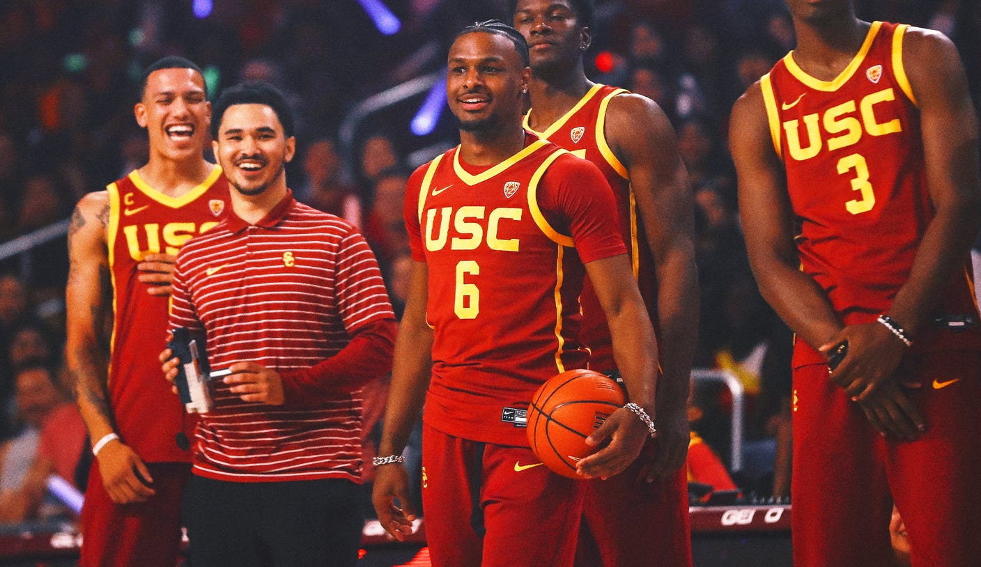 Bronny James Warms Up With USC Teammates For First Time Since Cardiac ...