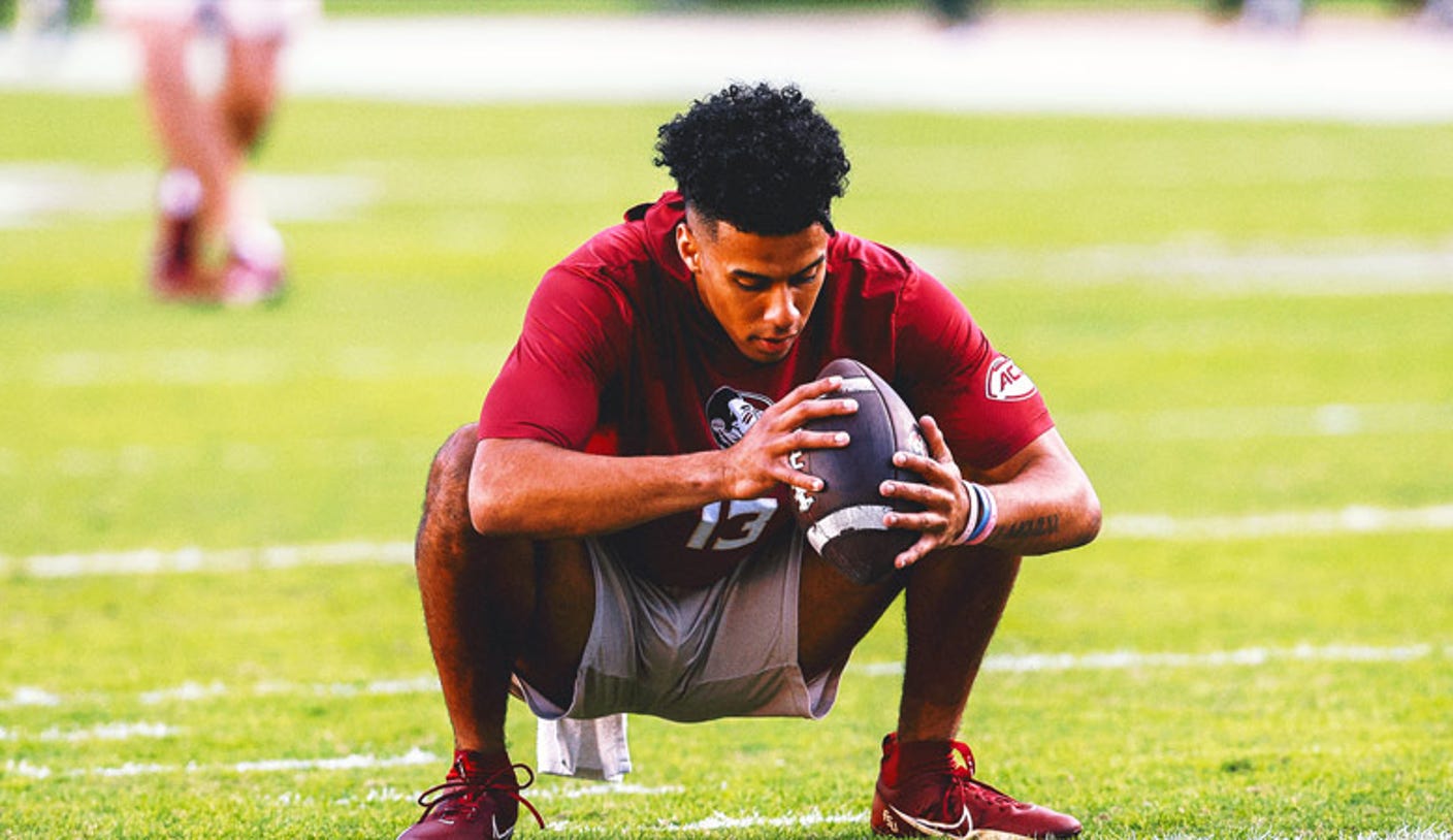 Florida State QB Jordan Travis carted off after injury to left leg