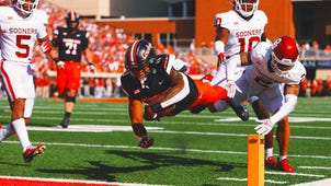 NEXT Trending Image: Ollie Gordon runs for 137 yards, 2 TDs to lift Oklahoma State over Oklahoma