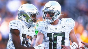 NEXT Trending Image: Bo Nix throws 6 first-half TDs in No. 6 Oregon's rout of Arizona State