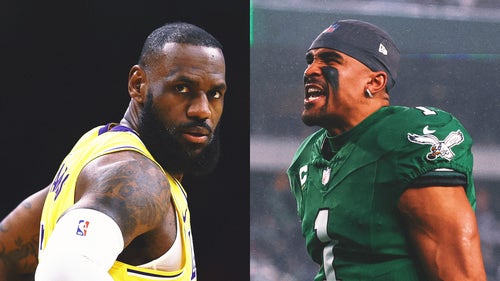 NBA Trending Image: Eagles QB Jalen Hurts exchanges compliments with 'transcendent' LeBron James