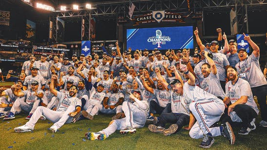 Rangers prevented from celebrating in Chase Field pool after World Series win