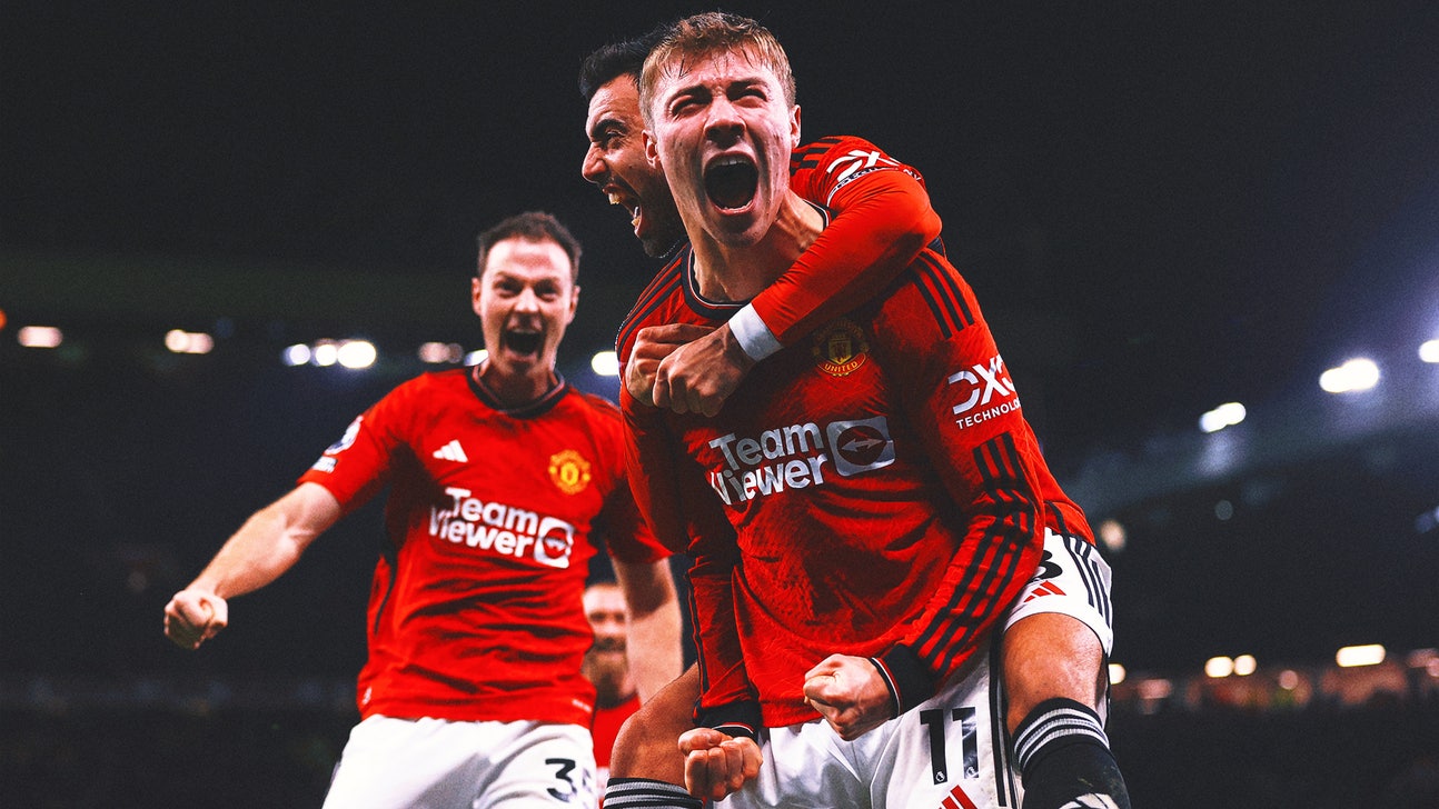 Rasmus Hojlund scores first goal for Manchester United in comeback win over Aston Villa