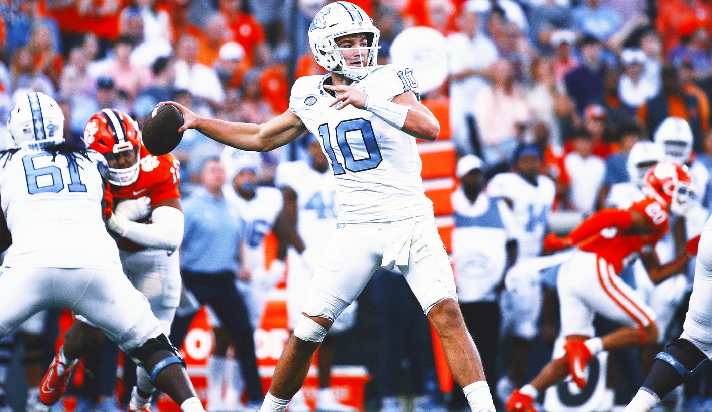 UNC Quarterback Drake Maye Declares For NFL Draft, Will Miss Duke's ...