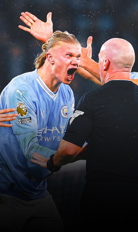 Man City charged by English FA after Haaland and others surrounded ref  during Tottenham draw