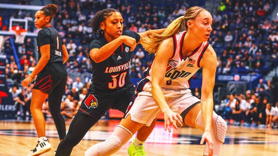 No. 17 UConn wins second straight over ranked foe, routing No. 18 Louisville