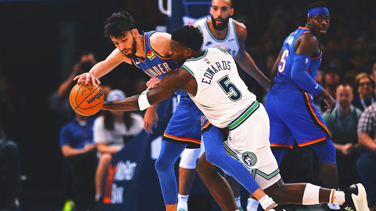 Anthony Edwards scores 27 as Timberwolves top Thunder 107-101 in a matchup of Western Conference leaders